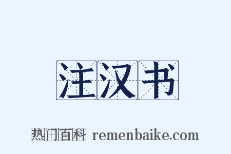 注汉书是什么意思的图片